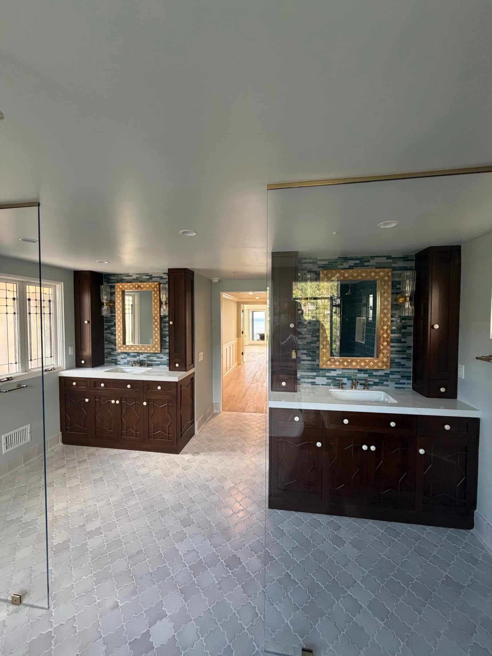 Sea-Glass Primary Bath & Dressing Room